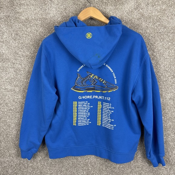 G/FORE Oversized French Terry Blue Golf Hoodie 2023 Summer Tour‎ Men's Small - Picture 2 of 7